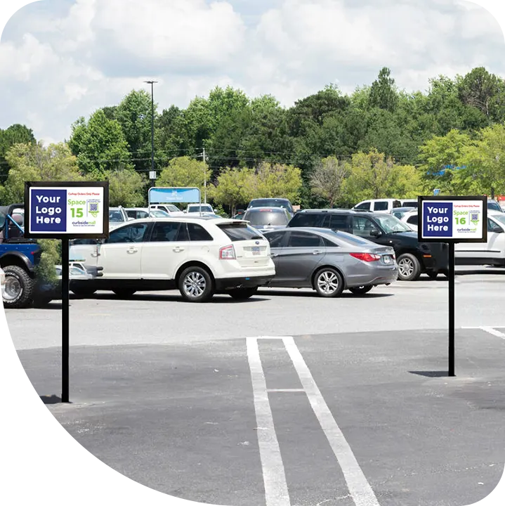Designated parking for curbside service
